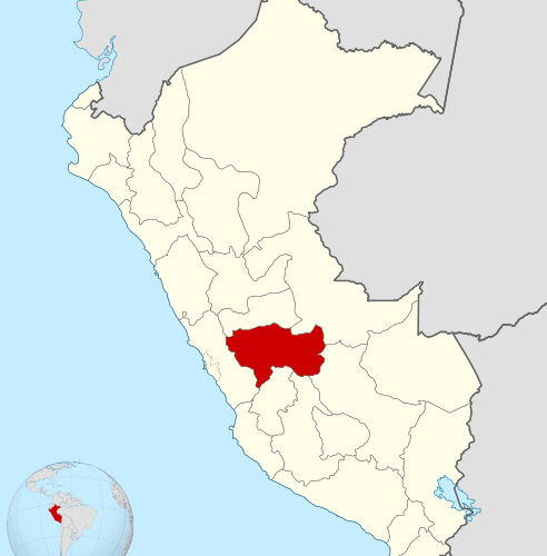 Ubicación del Departamento de Junín