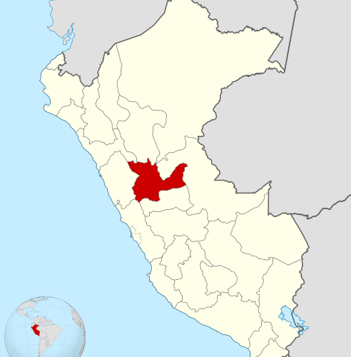 Ubicación del Departamento de Huánuco