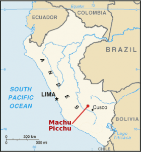Ubicación de Machu Picchu