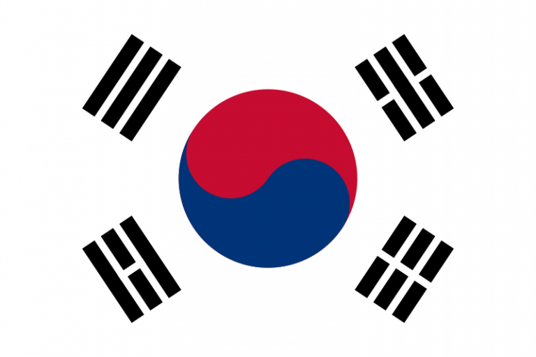 Bandera de Corea del Sur