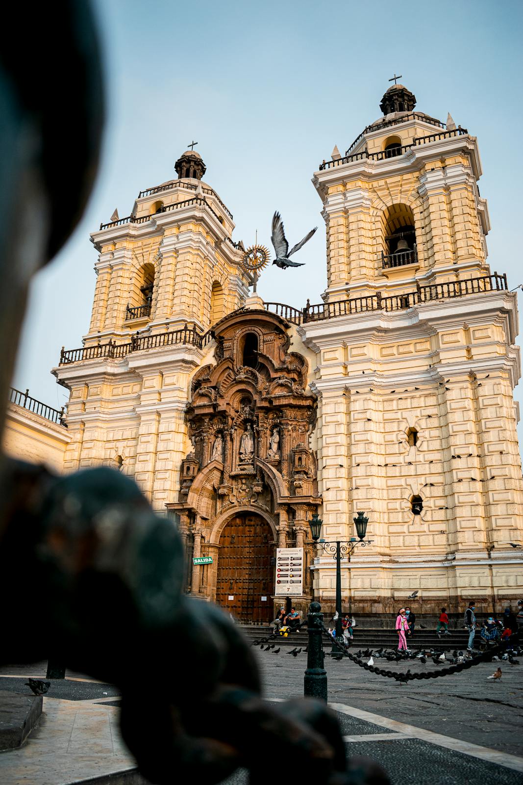 Stunning view of San Francisco Monastery in Lima, showcasing its grandeur and history.