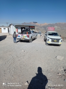 Parada de Convoy en las alturas de Caylloma